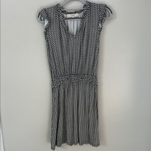 Black and White Loft Dress